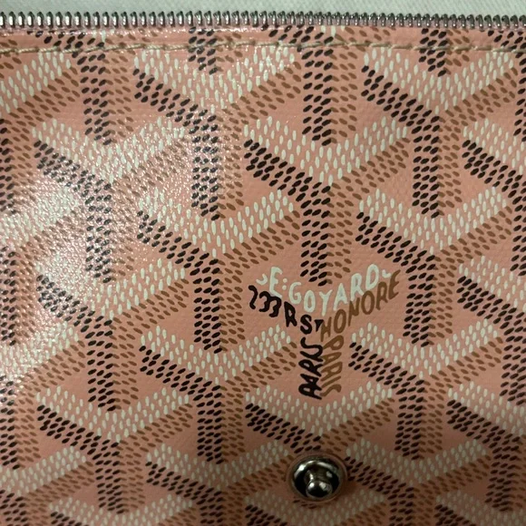 RARE Goyard Pink Plumet Wallet Crossbody Bag - Picture 8 of 16